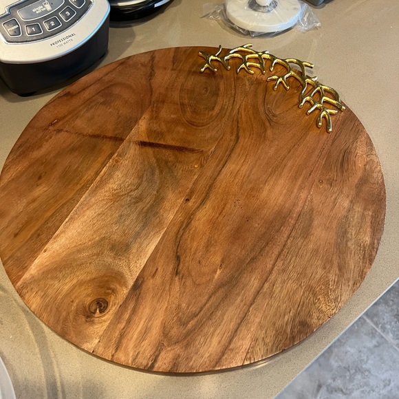 WOODEN HANDMADE CHARCUTERIE CUTTING CHOPPING BOARDS GOLD CORAL KITCHEN DECOR - Picture 4 of 9